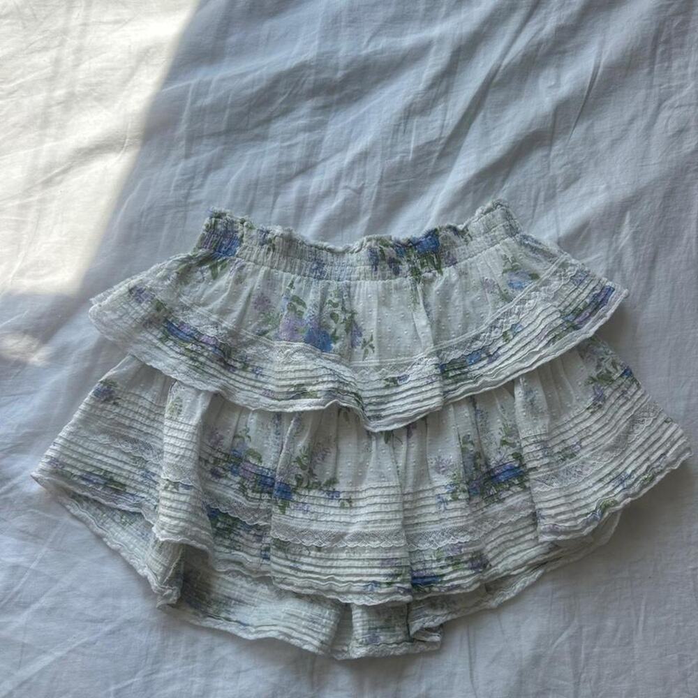 Loveshack fancy white blue